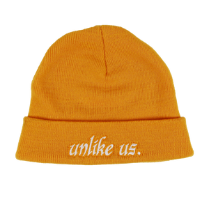 Cuff Logo Beanie Gold